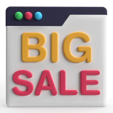 Big Sale  3D Icon