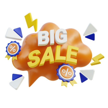 Big Sale  3D Icon