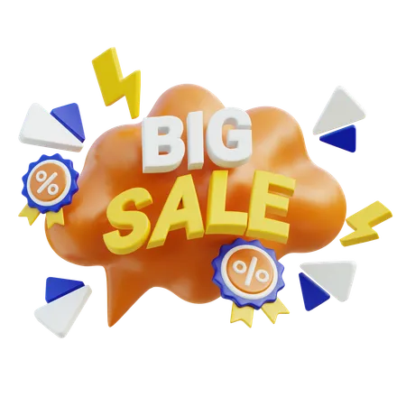 Big Sale  3D Icon