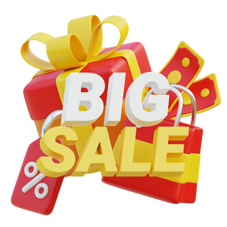 Big Sale  3D Icon