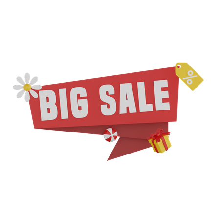 Big Sale  3D Icon