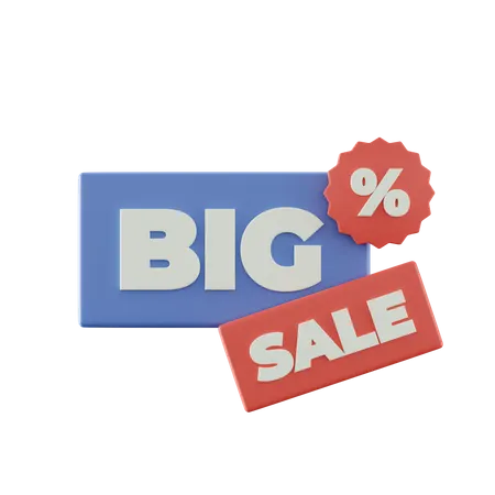 Big Sale  3D Icon