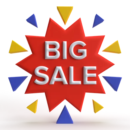 Big Sale  3D Icon