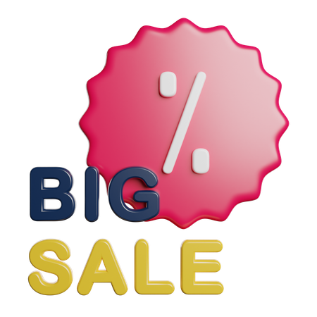 Big Sale  3D Icon