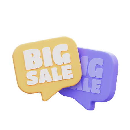 Big Sale  3D Icon