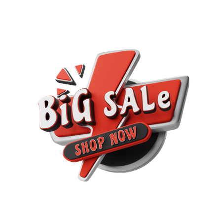 Big Sale  3D Illustration