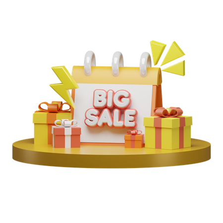 Big Sale  3D Illustration