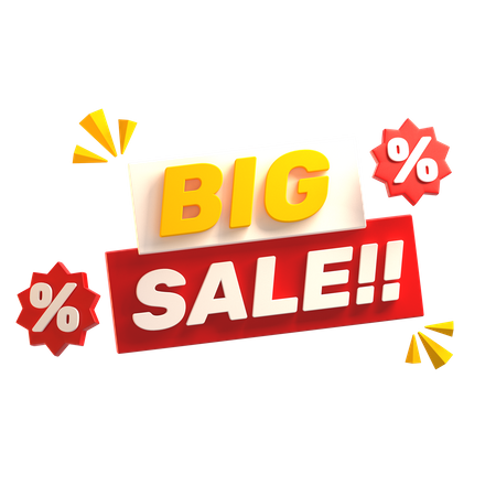 Big Sale  3D Illustration