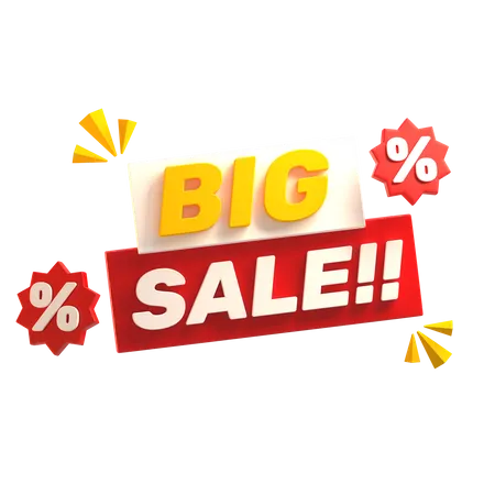 Big Sale  3D Illustration