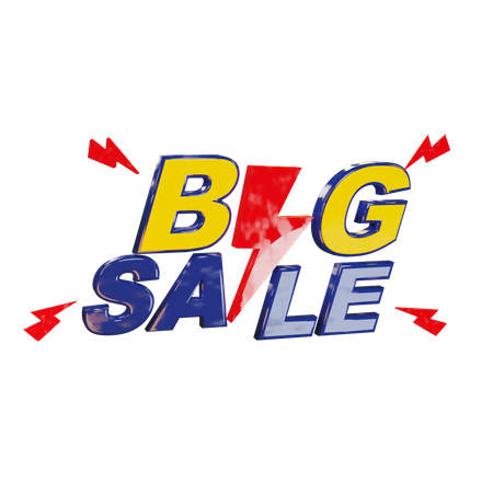 Big Sale  3D Illustration