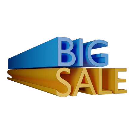 Big Sale  3D Illustration