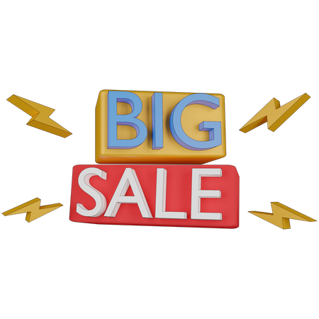 Big Sale  3D Illustration