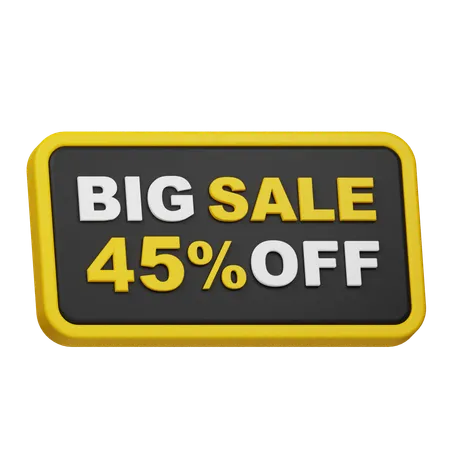 Big Sale 45% Off  3D Icon