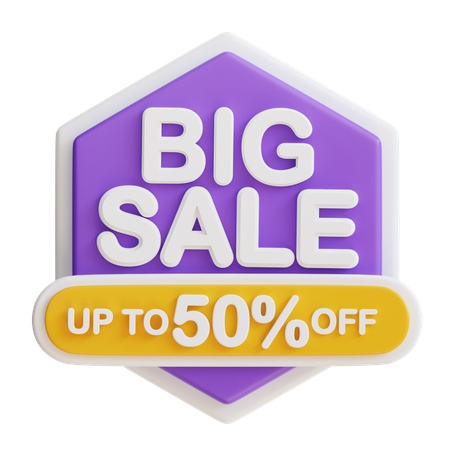 Big Sale 50  3D Icon