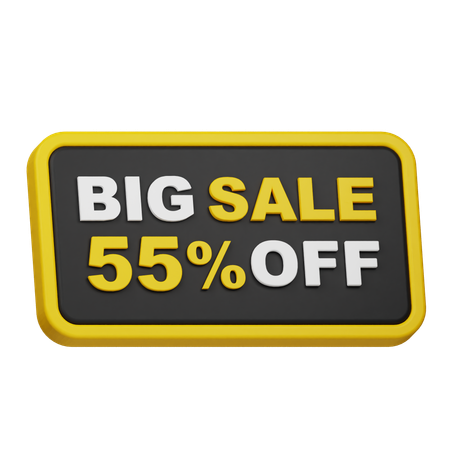 Big Sale 55% Off  3D Icon