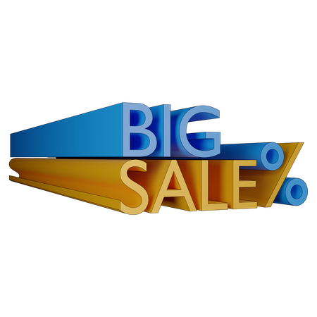 Big Sale  3D Illustration