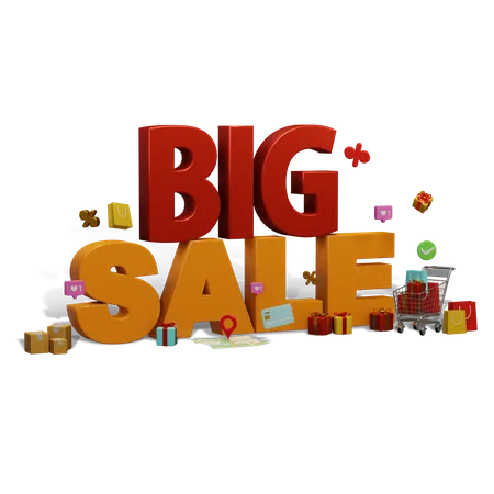 Great Discount Big Sale 3D Icon