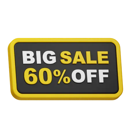 Big Sale 60% Off  3D Icon