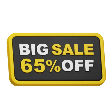 Big Sale 65% Off  3D Icon