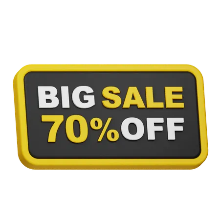 Big Sale 70% Off  3D Icon