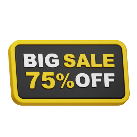 Big Sale 75% Off  3D Icon