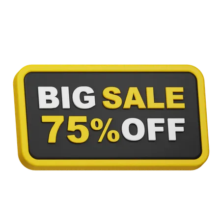 Big Sale 75% Off  3D Icon