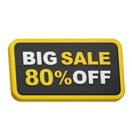 Big Sale 80% Off  3D Icon