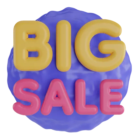 Big Sale 3 D Text 3D Icon