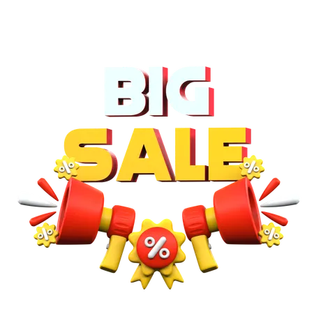 Big sale announcement  3D Icon