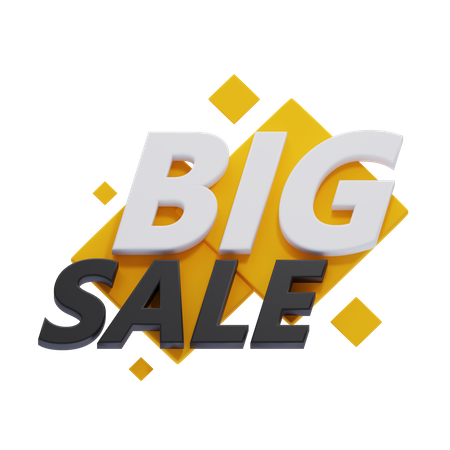 Big Sale Badge  3D Icon