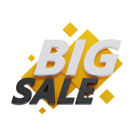 Big Sale Badge  3D Icon