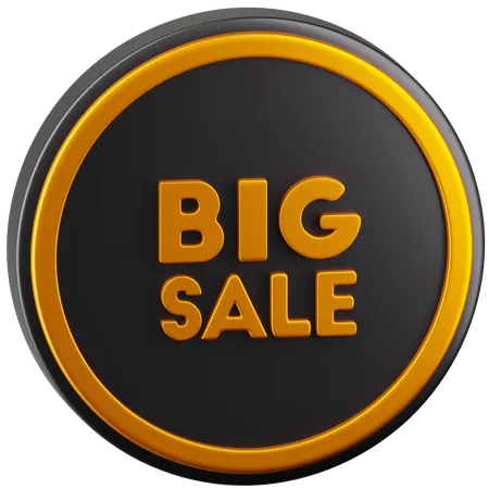 Big Sale Badge  3D Icon