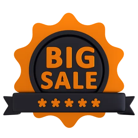 Big Sale Badge  3D Icon