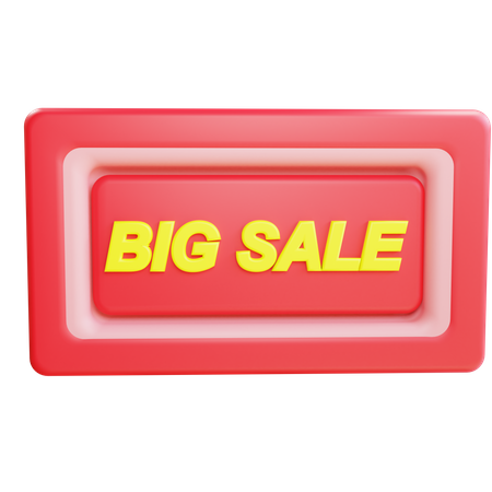 Big Sale board  3D Icon