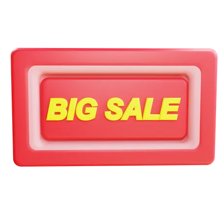 Big Sale board  3D Icon