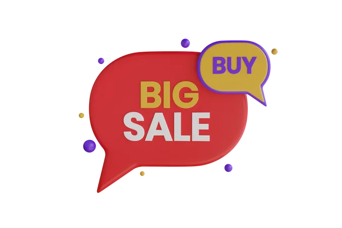 Big Sale Day  3D Icon