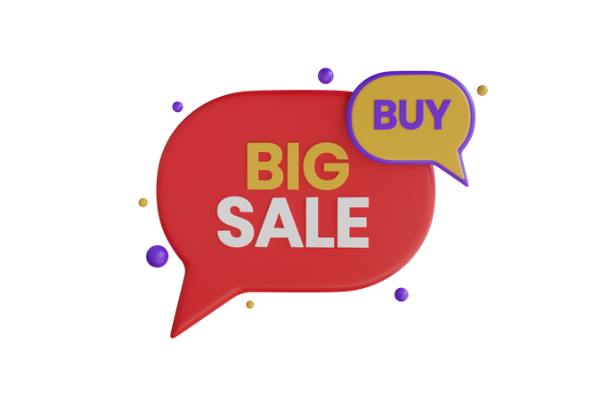Big Sale Day  3D Icon