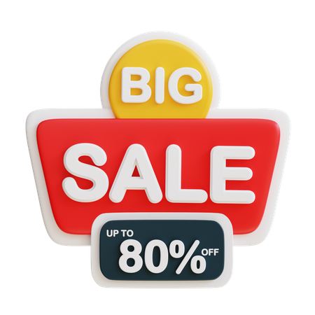 Big Sale Discount 80  3D Icon