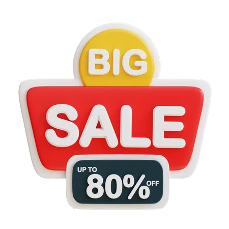 Big Sale Discount 80  3D Icon