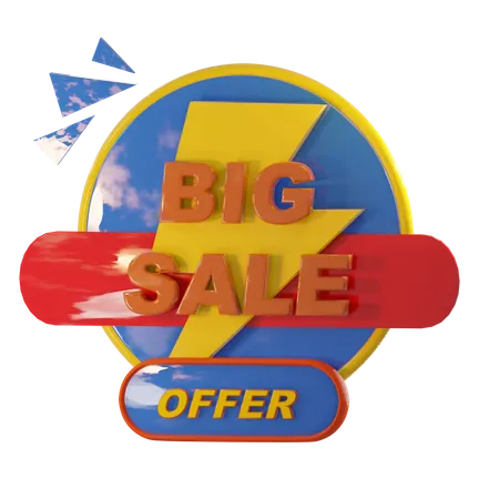 Big Sale Offer  3D Illustration