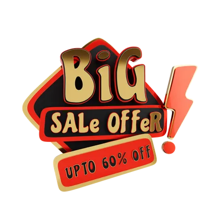 Big Sale Offer  3D Icon