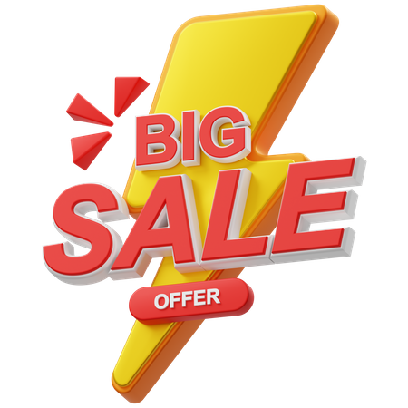 Big Sale Offer  3D Icon