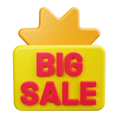 Big Sale Poster  3D Icon