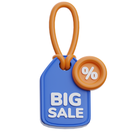 Big Sale Price Tag  3D Icon