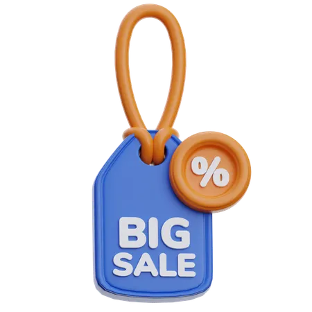 Big Sale Price Tag  3D Icon
