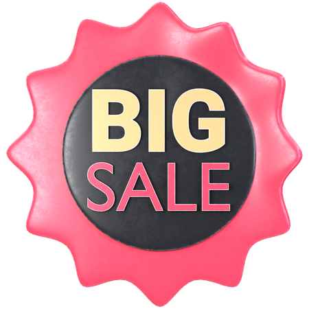 Big Sale Sticker  3D Icon