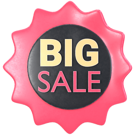 Big Sale Sticker  3D Icon