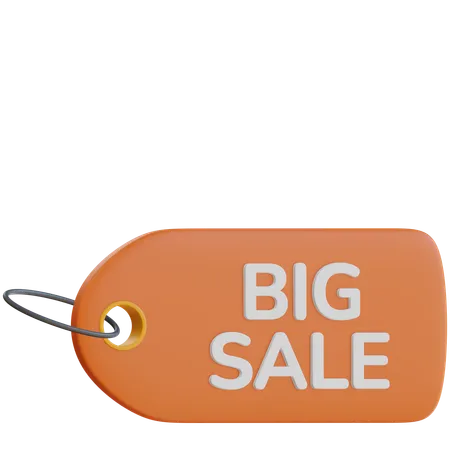 Big Sale Tag  3D Icon