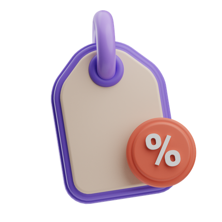 Big Sale Tag  3D Icon