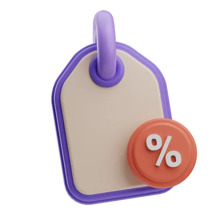 Big Sale Tag  3D Icon